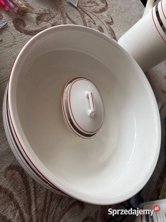 Zabytkowy zestaw toaletowy z porcelany sygnowany Bystrzyca Kłodzka