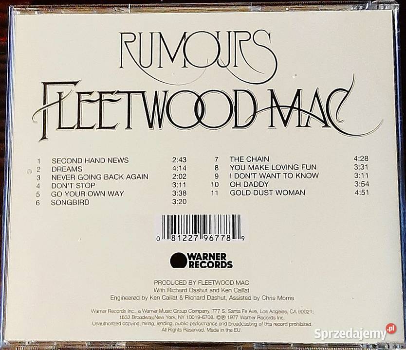 Kultowy Album CD Kultowego Zespołu Fleetwood