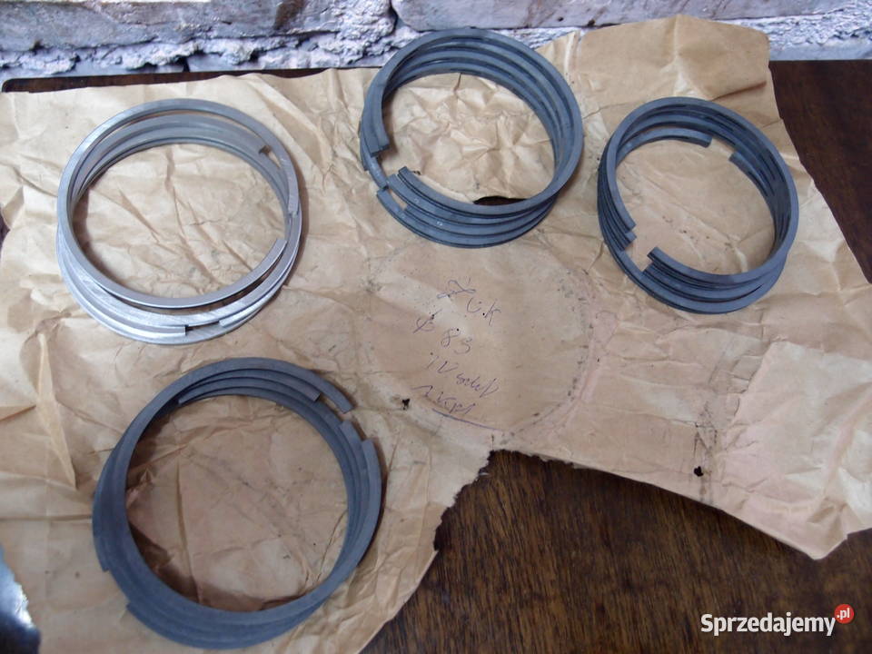 pierścienie tłoka IV szlif fi 83mm komplet Żuk Łódź sprzedam