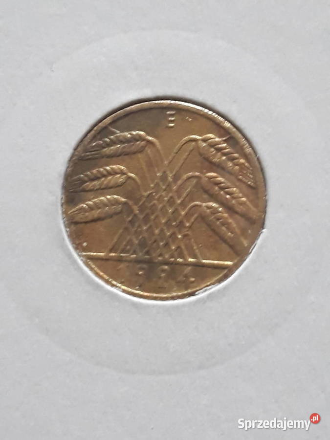 5 Fenigów Niemcy 1934 r menE Numizmatyka Konin