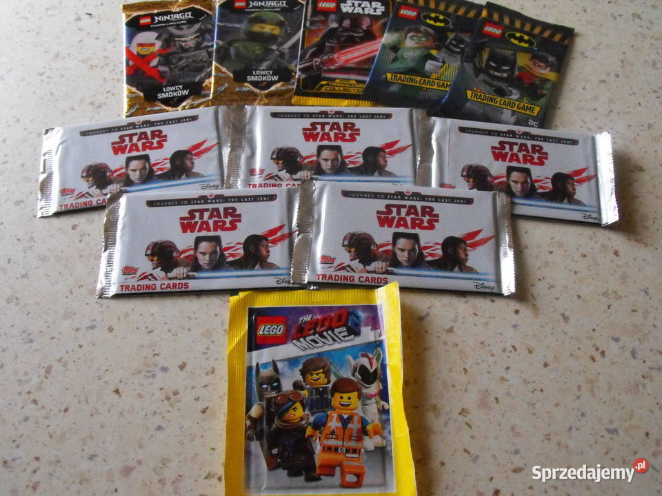 Karty saszetki LEGO STAR WARS NINJAGO Batman Pozostałe Mykanów