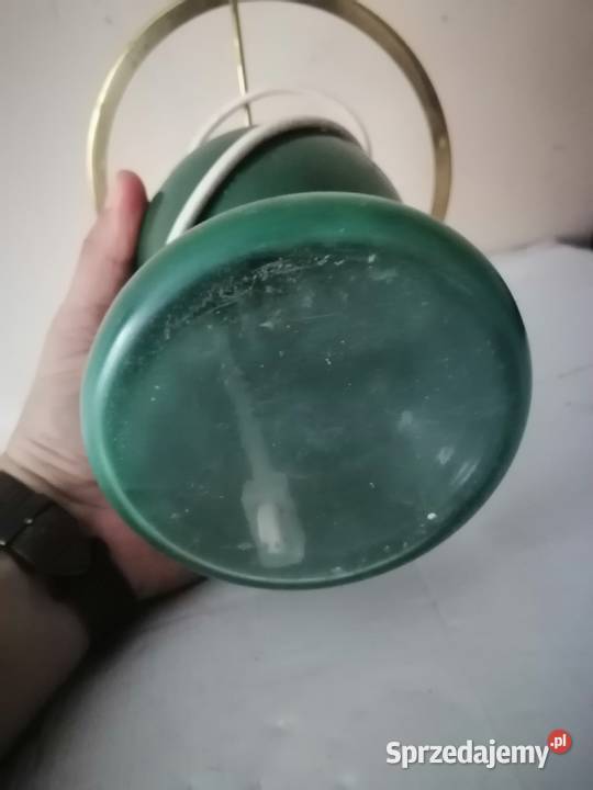 stara lampa szklana stolowa vintage retro