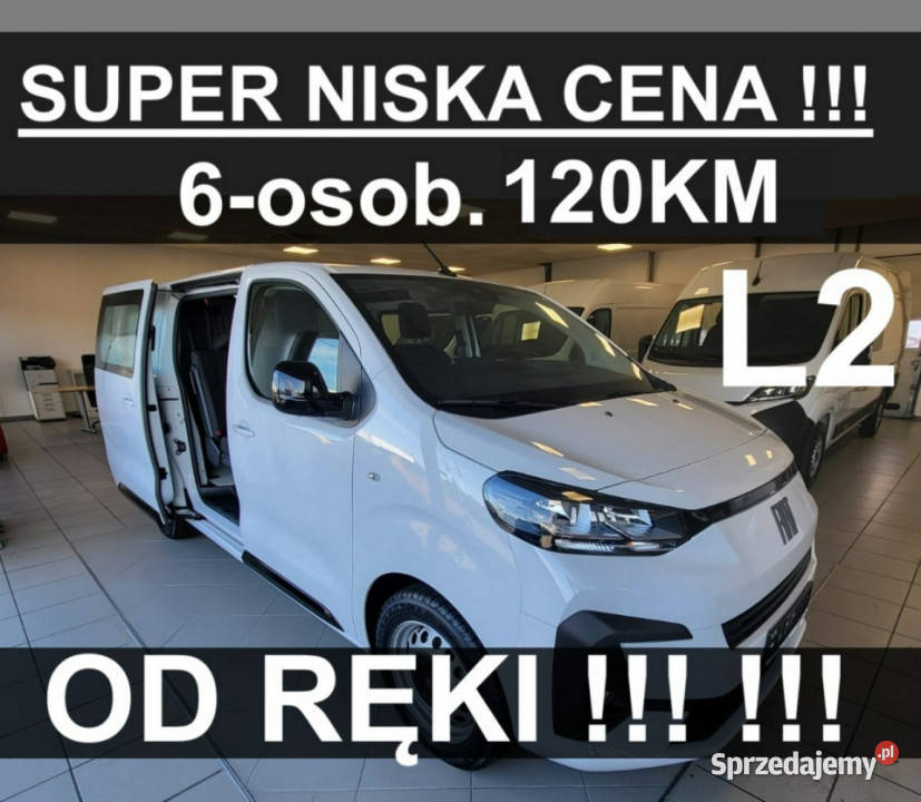 Fiat Scudo Brygadowy 6os L2 120 Super Niska ręki Szczecinek