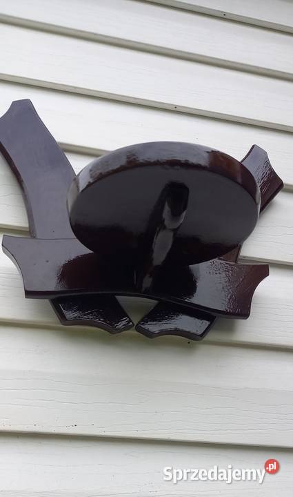 Kwietnik drewniany dwuramienny wieszak ścienny Małkinia Górna