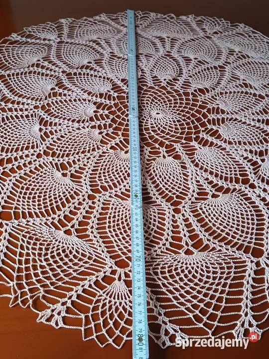 Duże serwety małe obrusy ręcznie robione Gorlice