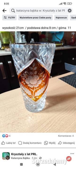 Kolorowe szkło PRL kryształy w Porcelana i szkło Legnica sprzedam