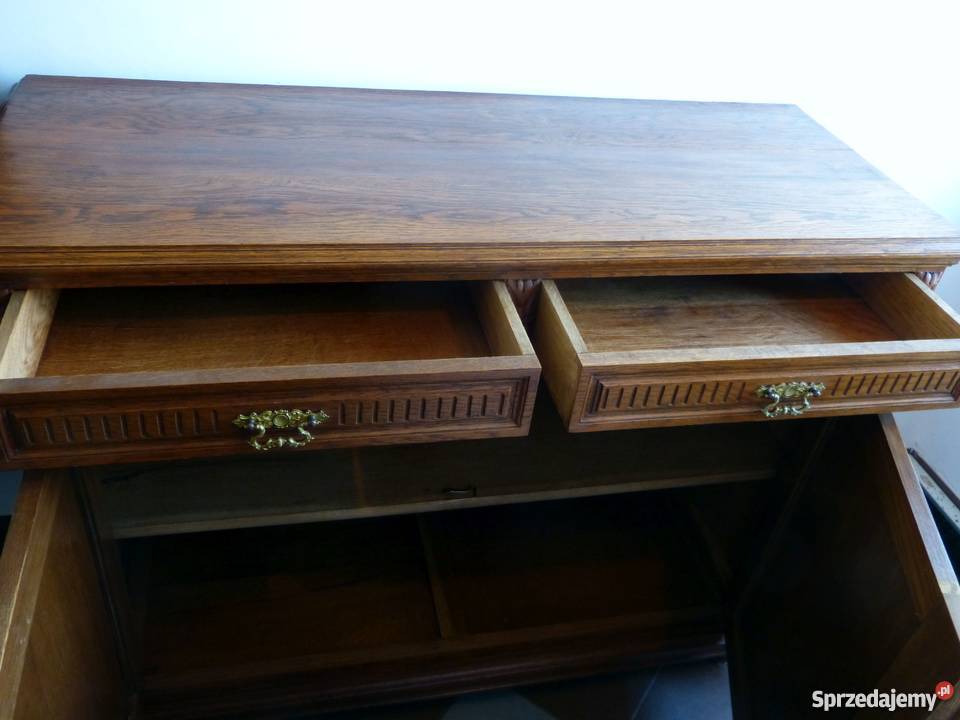 Piękna dębowa komoda secesyjnasklep Dąbrowa śląskie Dąbrowa Górnicza