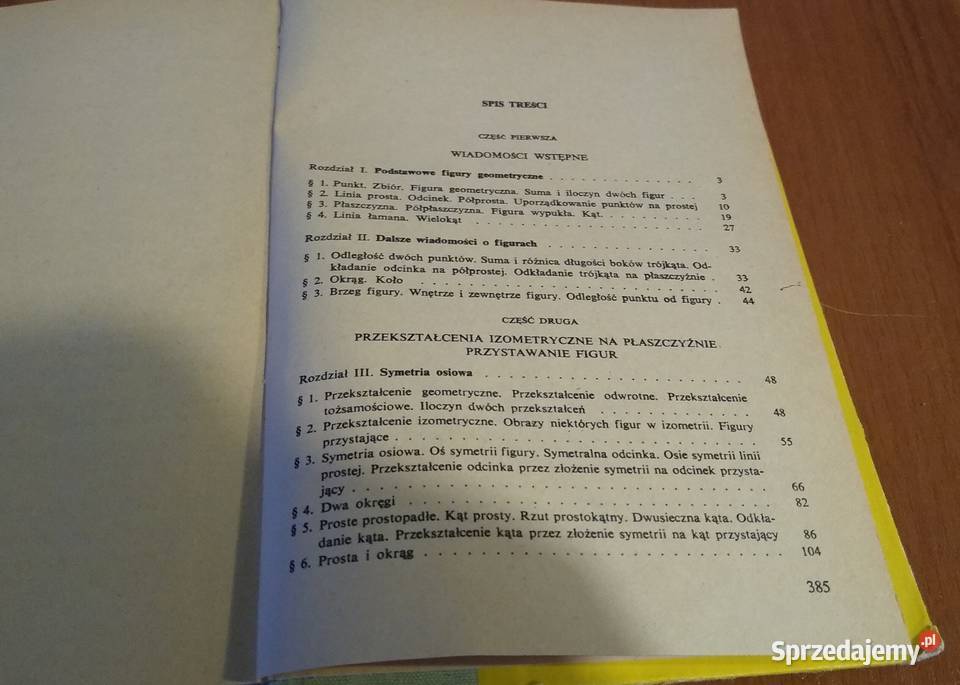 Geometria klas 1 2 liceum i 1 2 i 3 technikum Rok wydania 1980 Gdańsk sprzedam