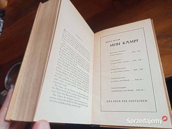 Książka Mein Kampf autor AH Oryginał stan