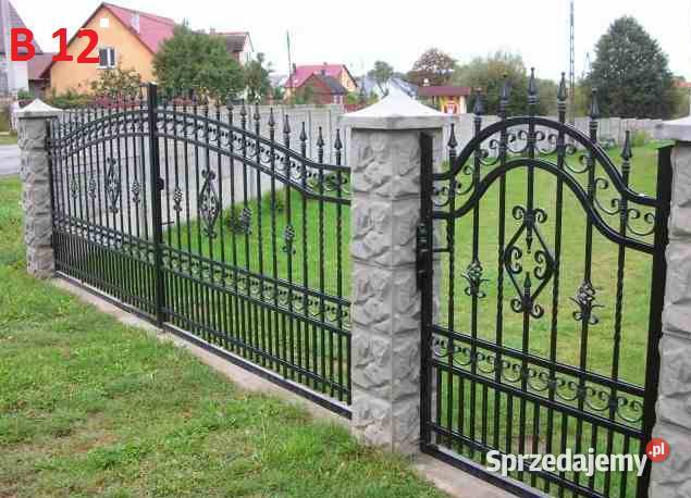Brama kuta wjazdowa skrzydłowa przesuwna Kutno
