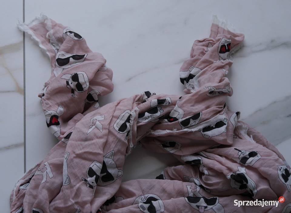 Karl Lagerfeld śliczna chusta apaszka