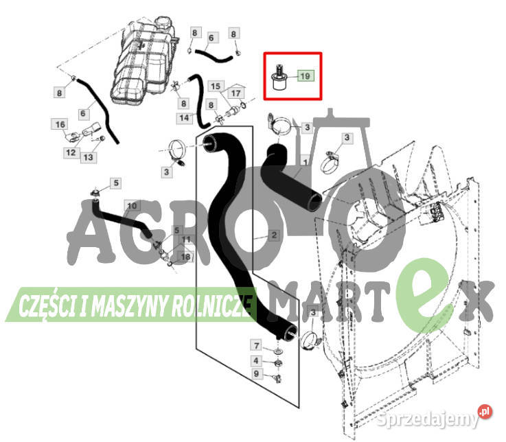 RE570839 TERMOSTAT JD Pozostałe Wichrów