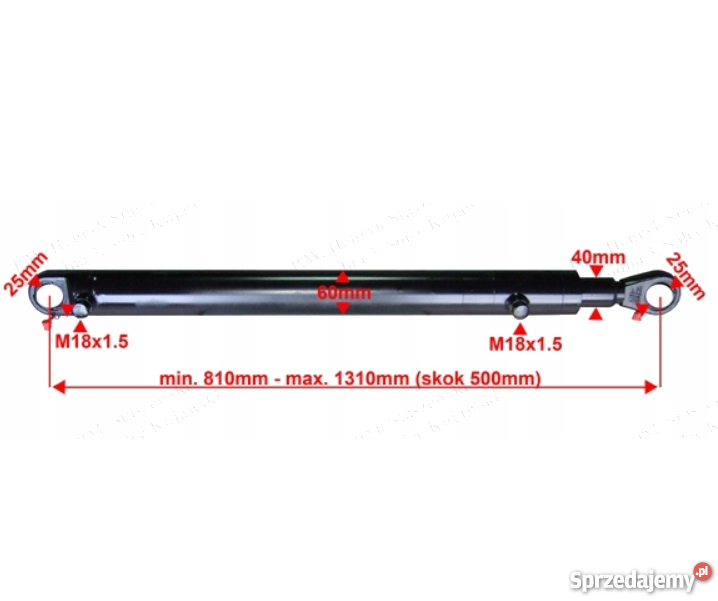 SIŁOWNIK HYDRAULICZNY CYLINDER ŁADOWACZY TUR 500 kujawsko-pomorskie Solec Kujawski sprzedam