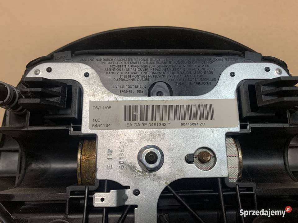 96445891ZD poduszka powietrzna airbag Peugeot Szczecin sprzedam
