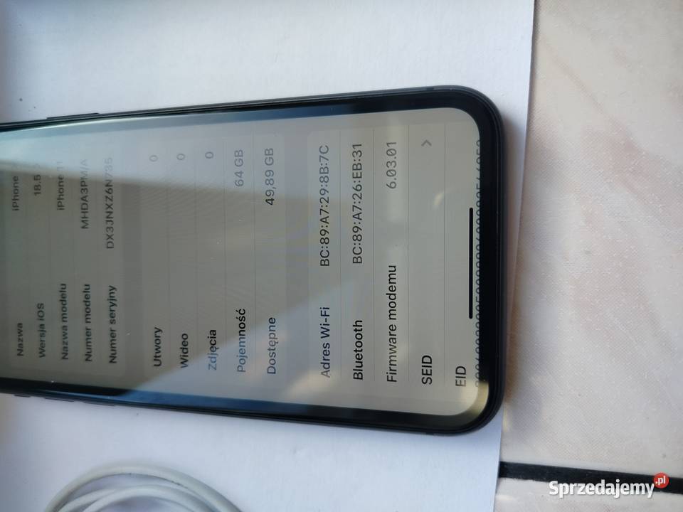 iPhone 11 64GB Black stan lekko używany Łódź