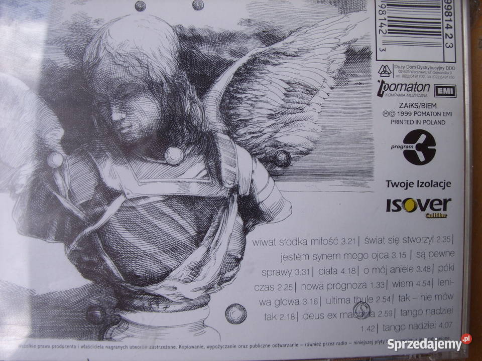 PLyta CD ballady Grzegorz TurnauUltima 1999 R 1 płyta Wołów