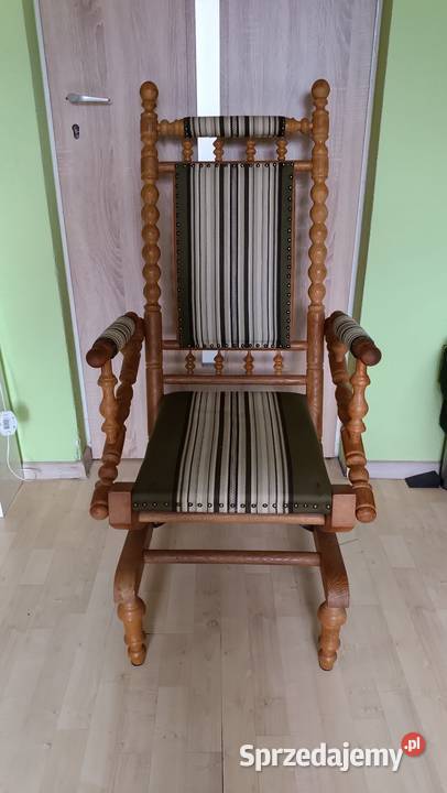 Fotel bujany na sprężynach