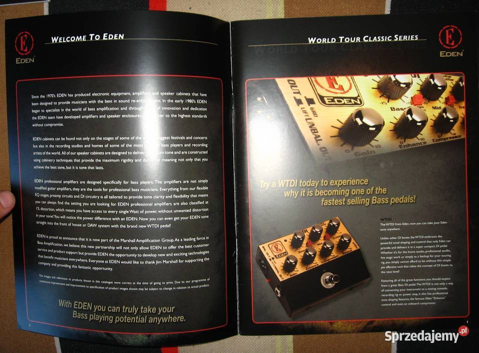 EDEN Bass Amplification catalog two brochures