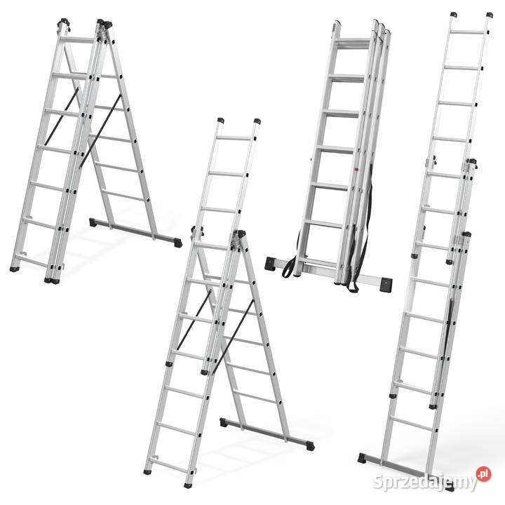 Drabina aluminiowa wielofunkcyjna 3x7 składana z Smogorzów