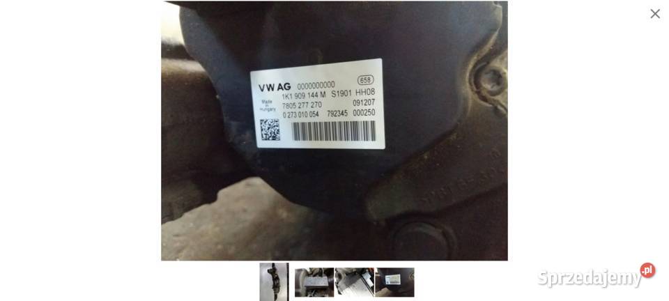 przekładnia maglownica 1K1423051 VW Europa dolnośląskie Jelcz-Laskowice