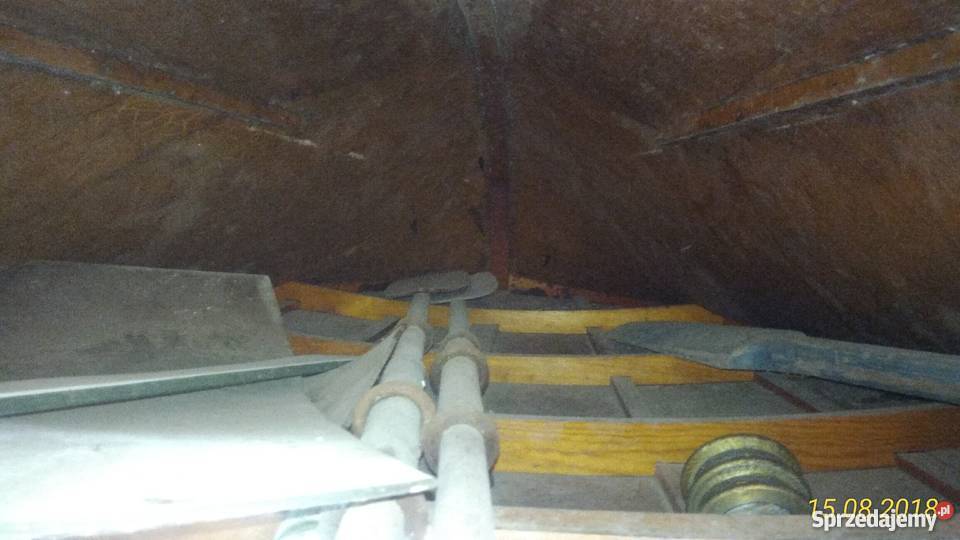 Motorówna drewniana bez silnika do renowacji Dąbrówno