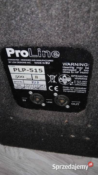 Kolumny glosniki estradowe LDM PLP515 500W Zwoleń