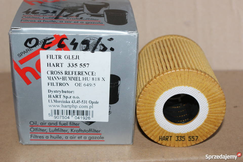 OE 6495 FILTRON FILTR OLEJU BMW 530D7 Pozostałe mazowieckie Białobrzegi