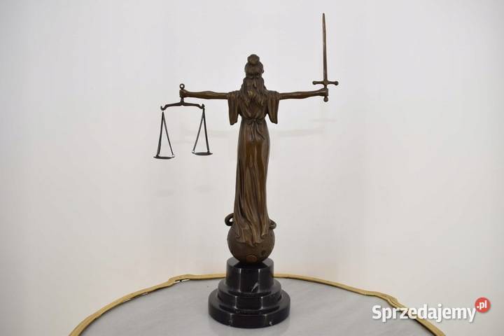 Temida Bogini Sprawiedliwości Figura z Brązu Kraków