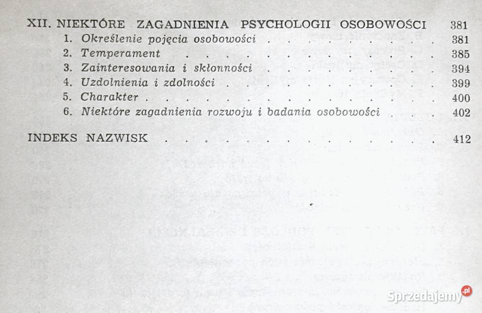 Elementy psychologii Tadeusz Nowacki miękka Chełm