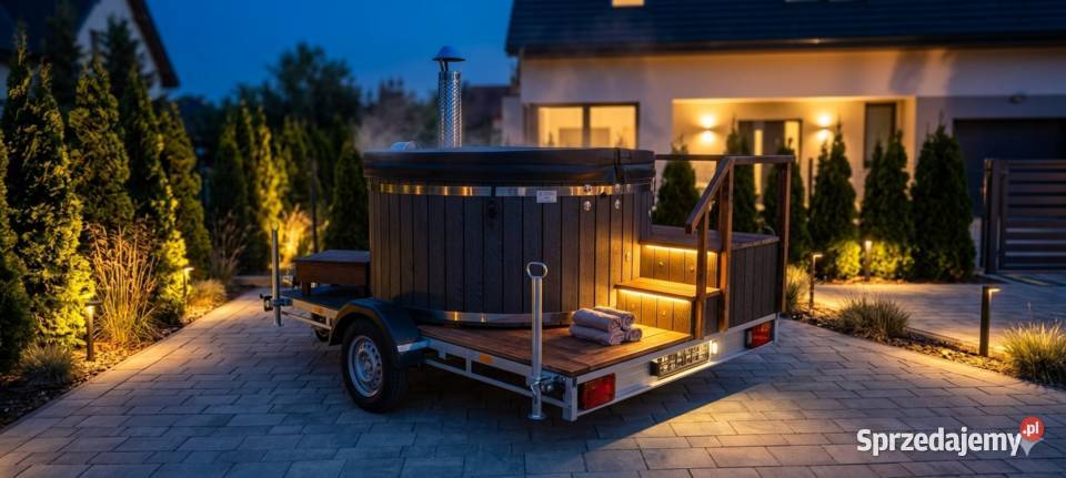 Balia jacuzzi na przyczepie własny biznes pod Starogard Gdański