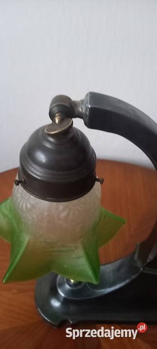ładna secesyjna lampka klosz tulipan z kryzą sprzedam