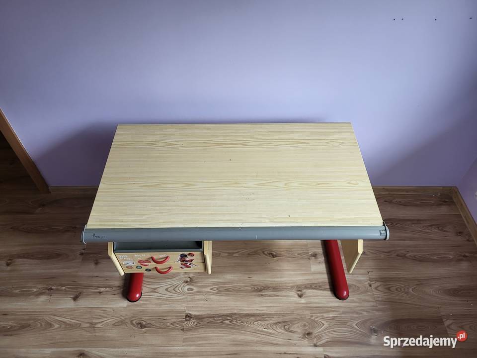 biurko dziecięce regulowane 68cm Kliczków sprzedam