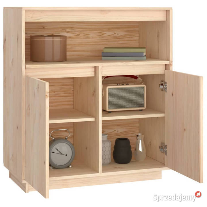 Szafka 70x34x80 lite drewno sosnowe WM814384 Warszawa
