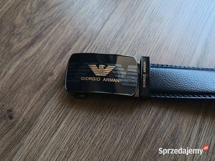 Pasek skórzany męski Giorgio Armani do garnituru Białystok