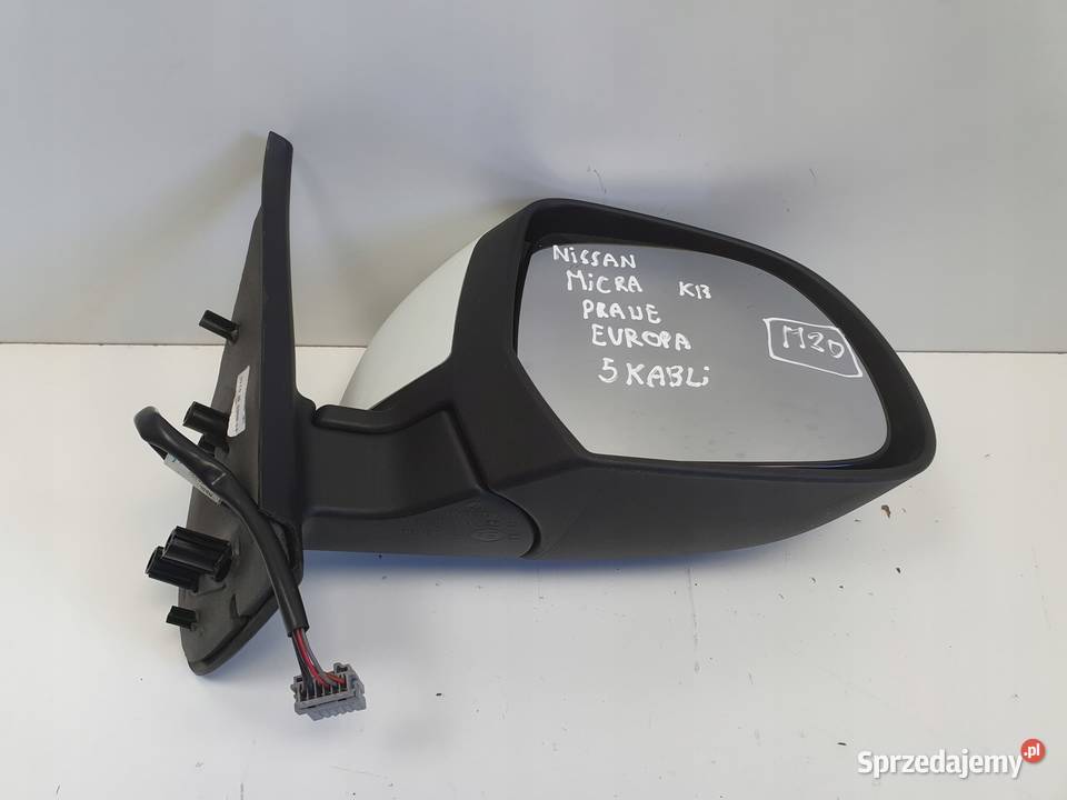PRAWE LUSTERKO Nissan Micra K13 1017r PASAŻERA lubelskie Chełm