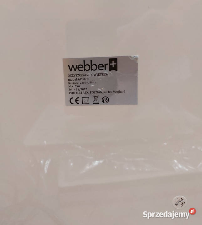 Weber Webber AP8400 fabrycznie zafoliowany filtr małopolskie Kraków