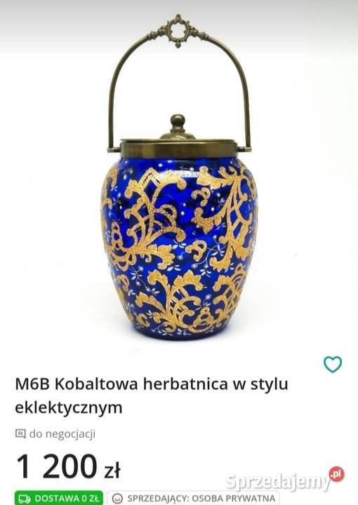 SECESYJNA BISZKOPTOWNICA HERBATNICA Pabianice sprzedam