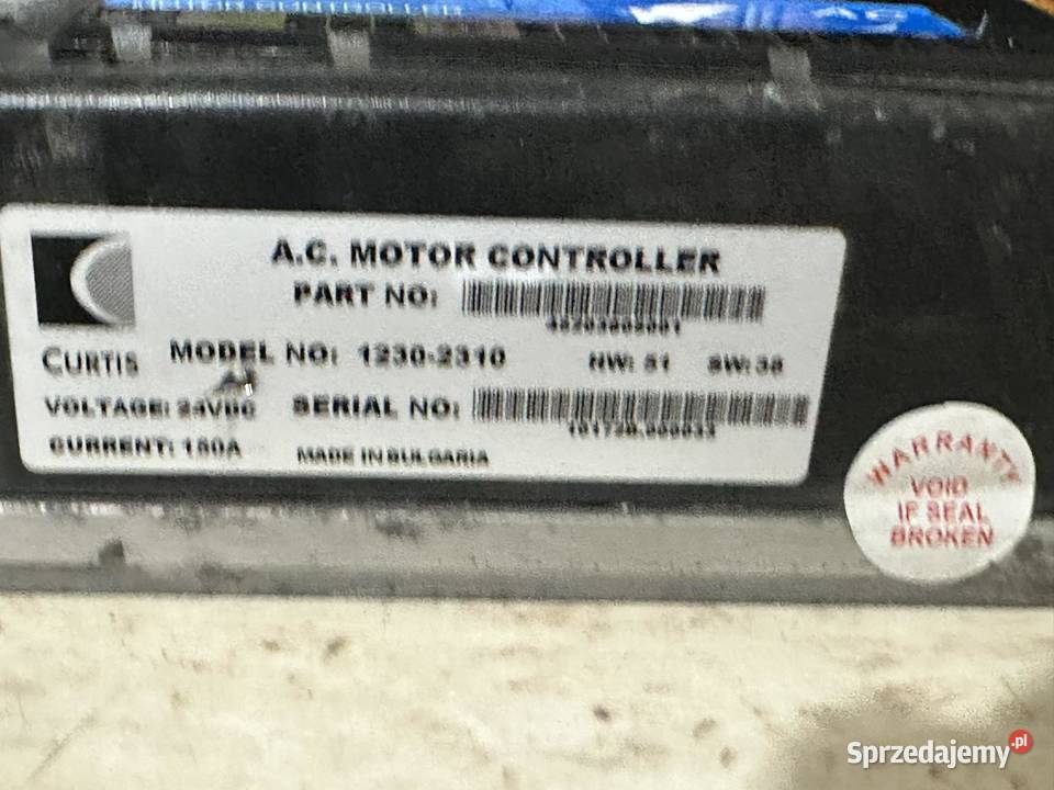 Sterownik silnika Curtis model 12302310 24V 150A Antonie