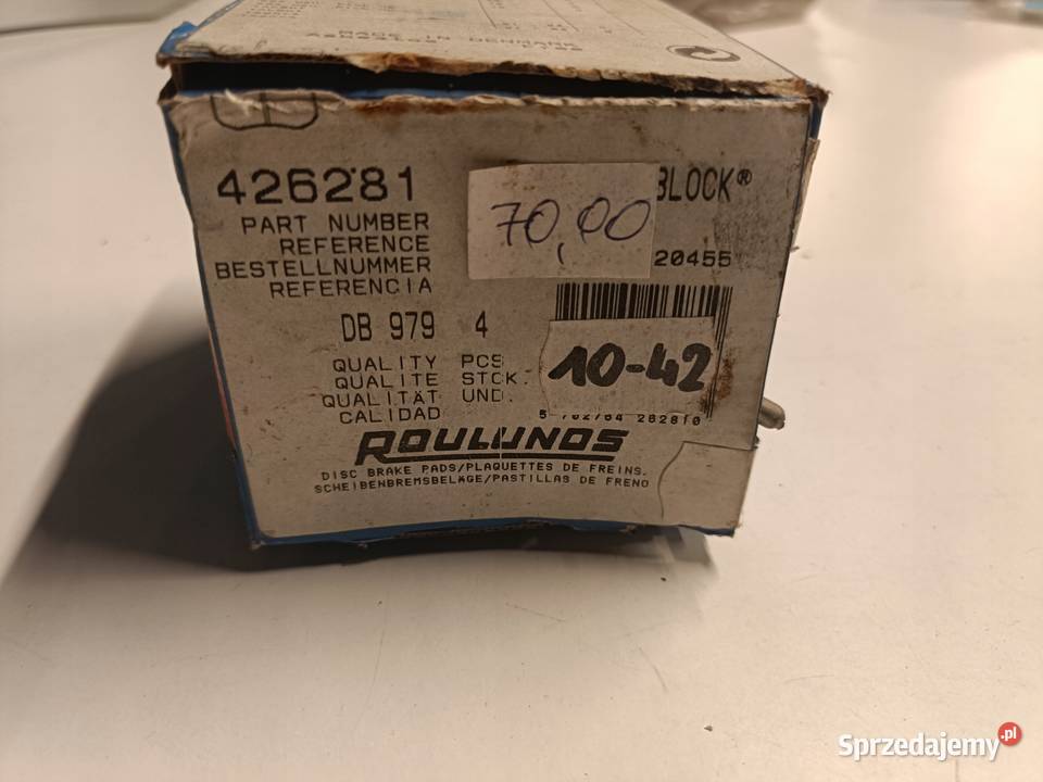 KLOCKI HAMULCOWE Peugeot 504 TYLNE tył 426281 Rudka