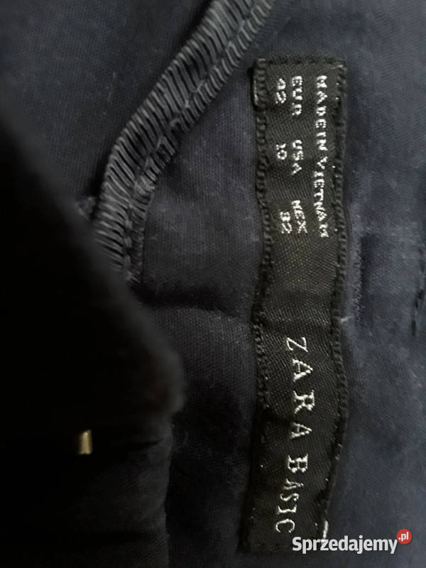 Klasyczne spodnie granatowe r42 Zara Basic Warszawa