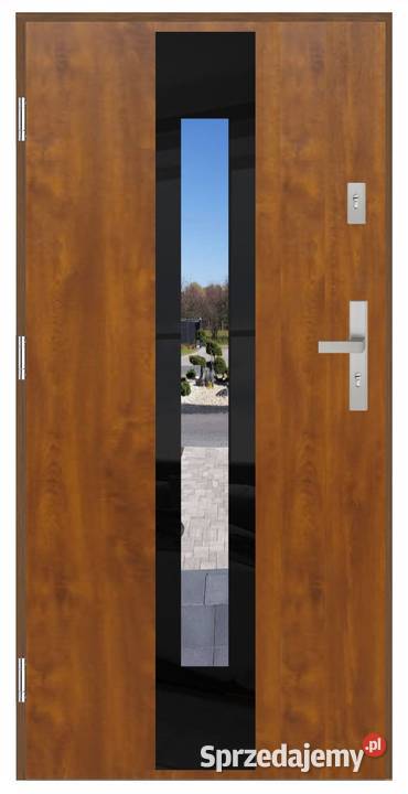 Drzwi wejściowe 72 mm SI04 GLASS PREMIUM BLACK Ciemniewo sprzedam
