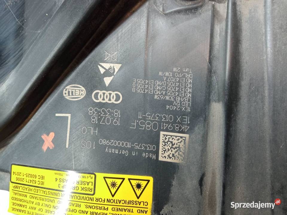 LAMPA PRZÓD LEWA EUROPA FULL LED LASER świętokrzyskie