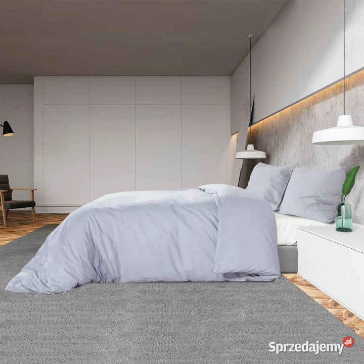 Zestaw pościeli szary 200x200 lekka mikrofibra mazowieckie Warszawa