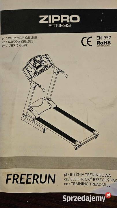 Bieżnia elektryczna ZIPRO EN957 RoHS Ferrum małopolskie Kraków