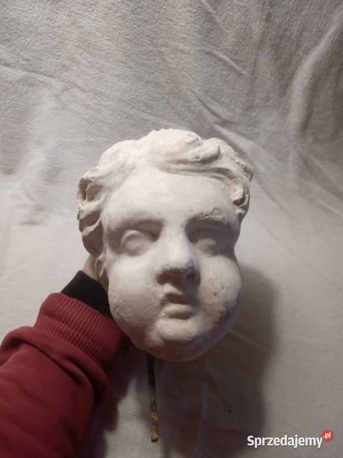 Głowa chłopca fragment dekoracji pałacowej Konstantynów Łódzki