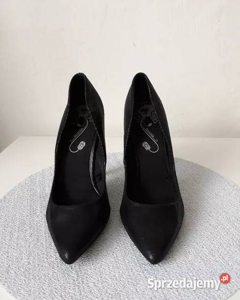 Czarne eleganckie wizytowe szpilki 26.5cm Warszawa