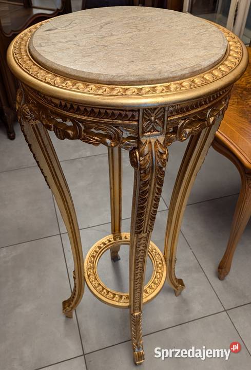 Piękny wysoki stolikkwietnik wys111 złotysklep