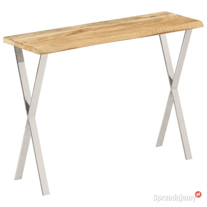 Stolik konsolowy z naturalną krawędzią 105x33x76 Warszawa