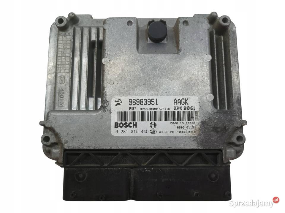 STEROWNIK SILNIKA 96983951 AAGK 0281015445 19 D osobowe