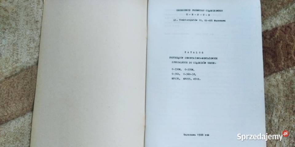 Katalog Ursus MF235 MF255 4512 3512 2812 Lublin